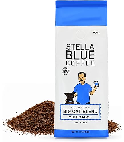 Amazon.com : Stella Blue Whole Bean Coffee, Big Cat Blend, Medium
